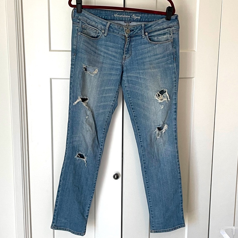 American Eagle Destroyed Skinny Jeans